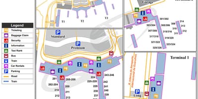 Сао Пауло ГРУ аэровокзал картата