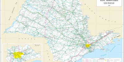 Сао Пауло карта на региона