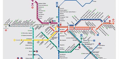 Сао Пауло на транспортната карта